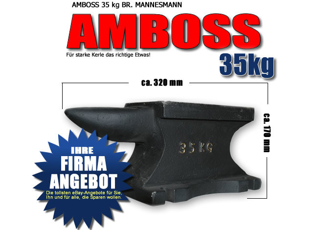 Metallverarbeitung Amboss 35kg